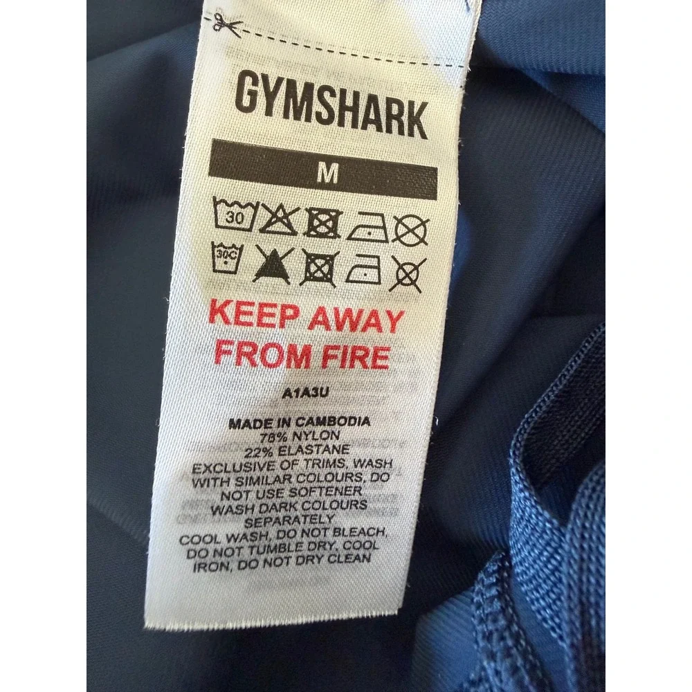 Gymshark Arrival Joggers Mens Medium Navy Blue Tapered Athletic Pants A1A3U